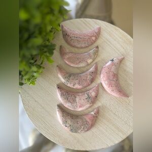 Rhodonite Crescent Moon
